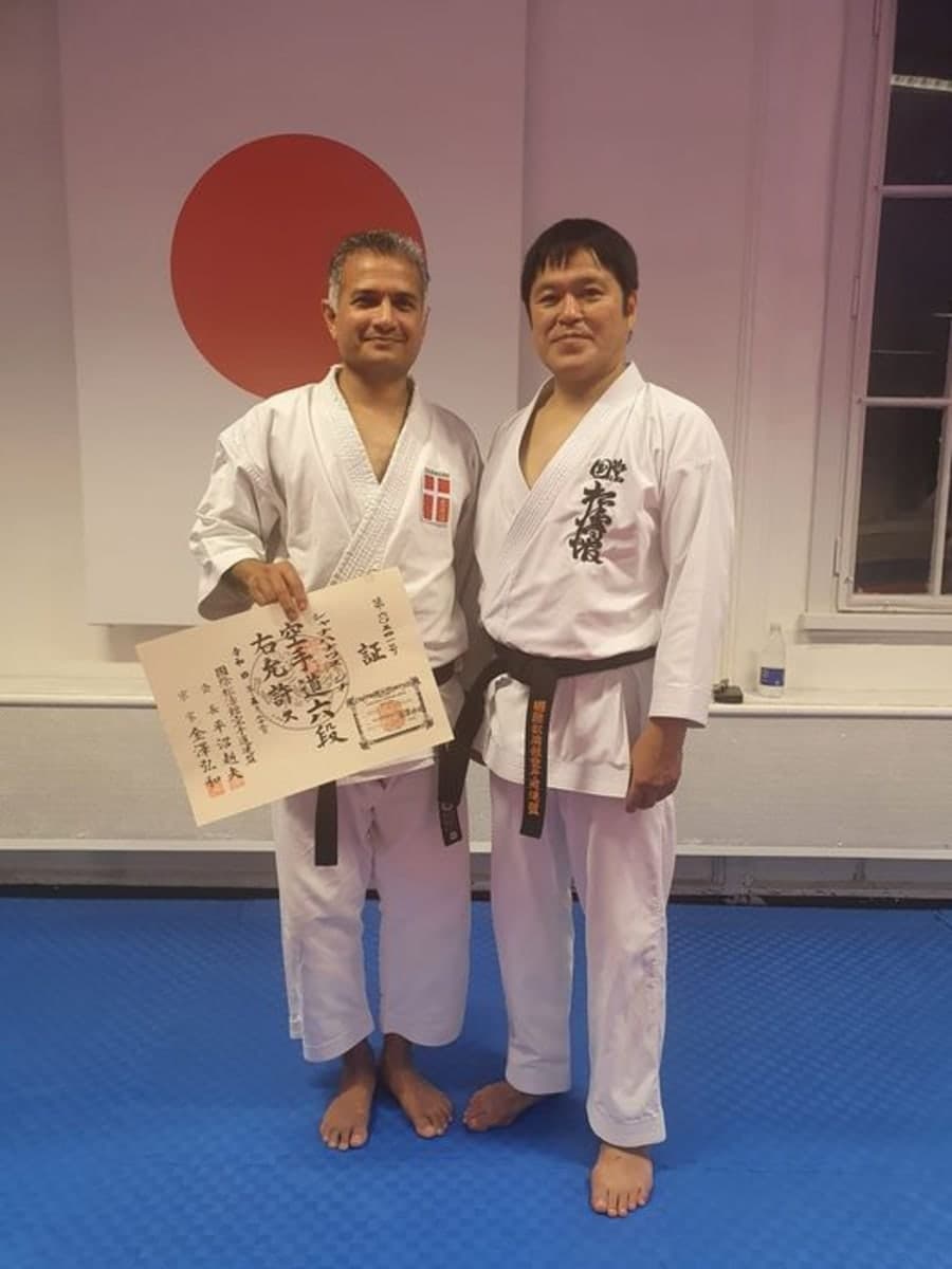 6th Dan Certificate